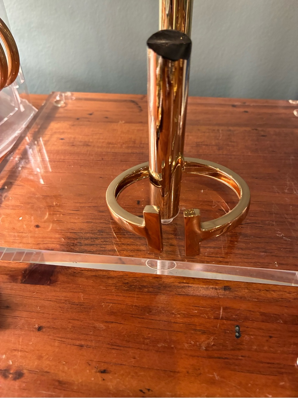 Gold Metal T bracelet